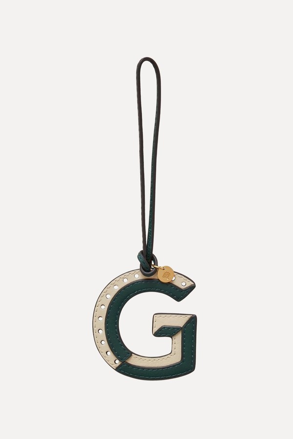Bi-Colour Leather Keyring