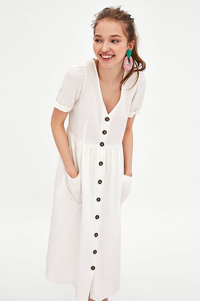 Midi Dress With Buttons