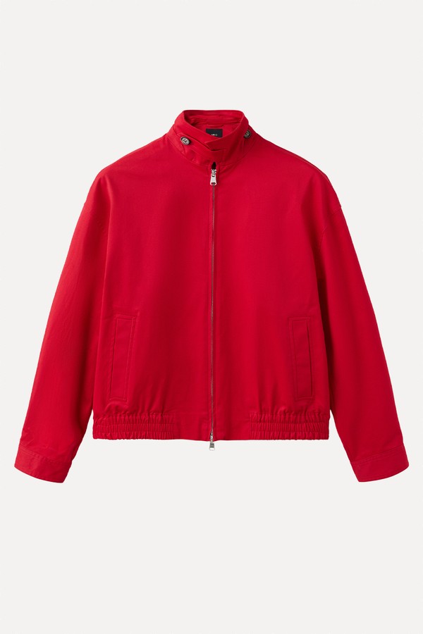 Jacket With A High Collar