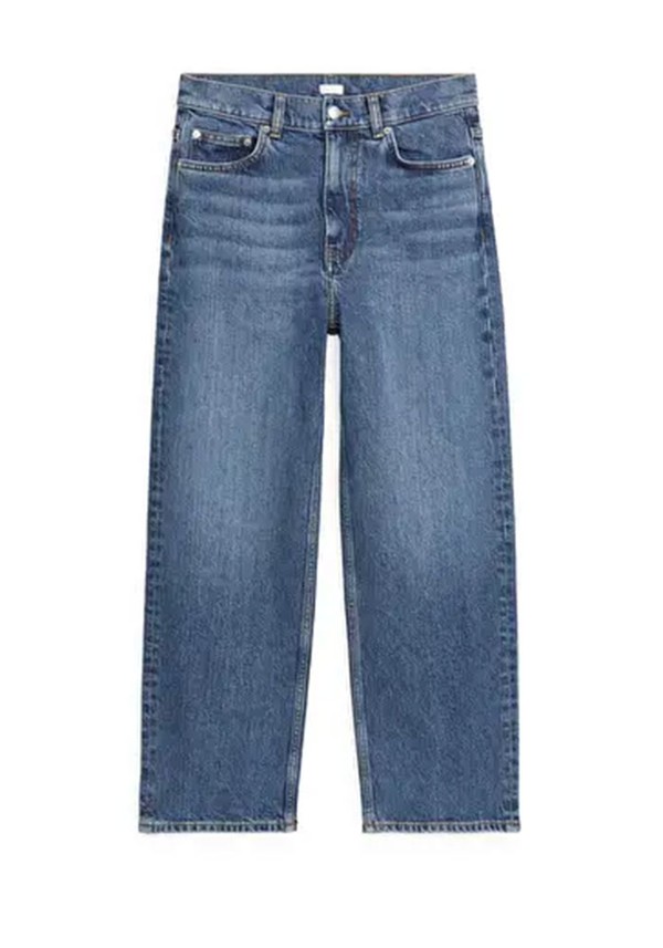 Straight Cropped Stretch Jeans from Arket