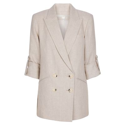 Parineti Dickey Linen Blazer from Veronica Beard