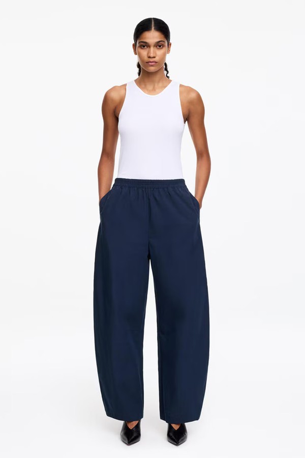 Barrel-Leg Cotton Trousers from ARKET