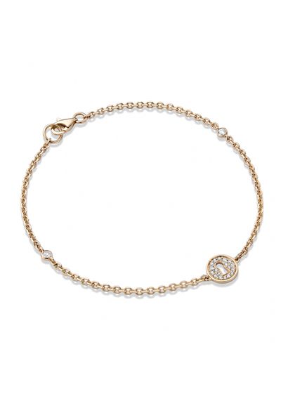 Secret Garden Keyway Rose Gold Charm Bracelet from Boodles