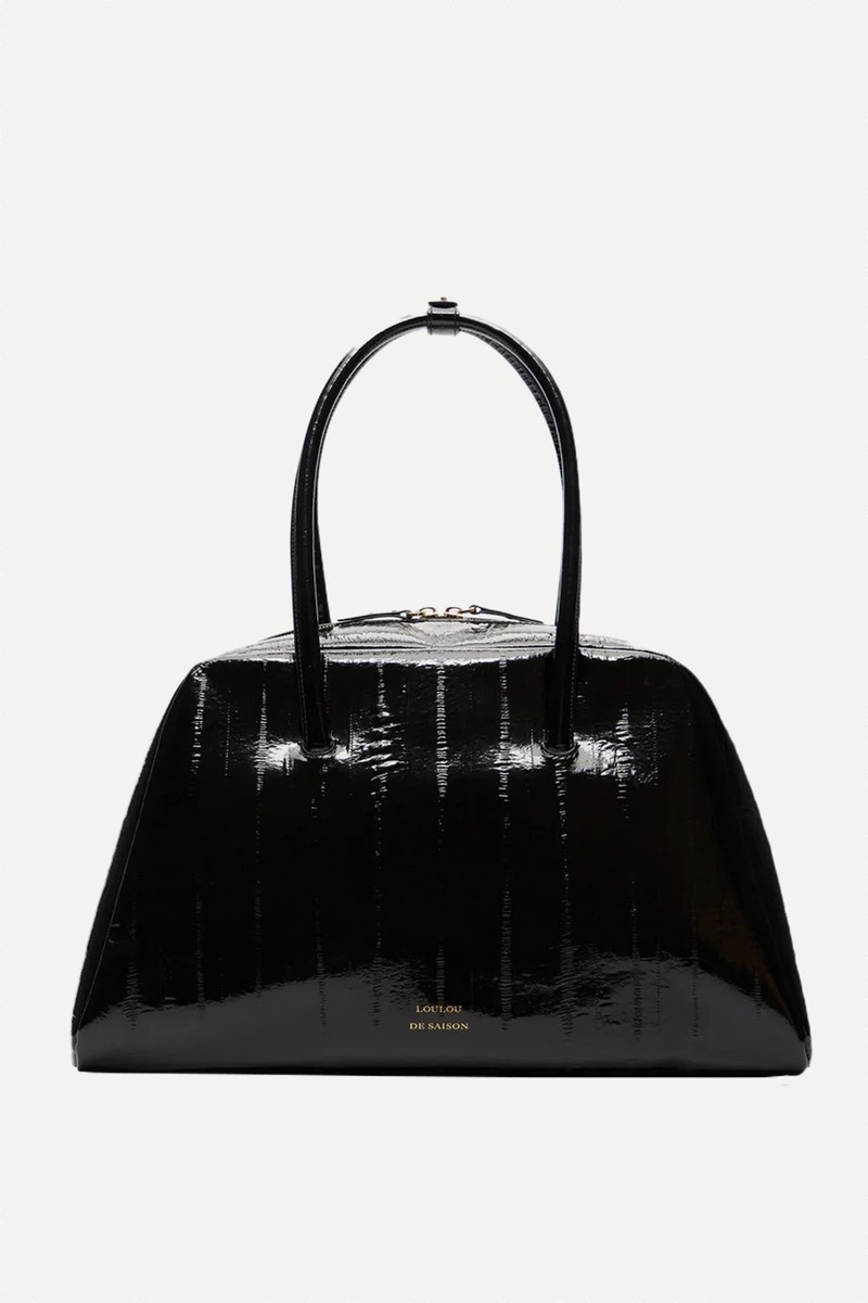 Jester Eel-Effect Leather Travel Bag from Loulou De Saison