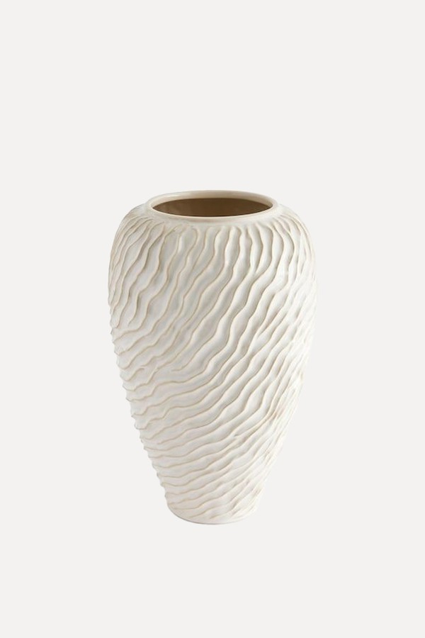 Natural Ceramic Fairford Textured Large Vase