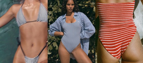 The Round Up: Striped Swimwear 