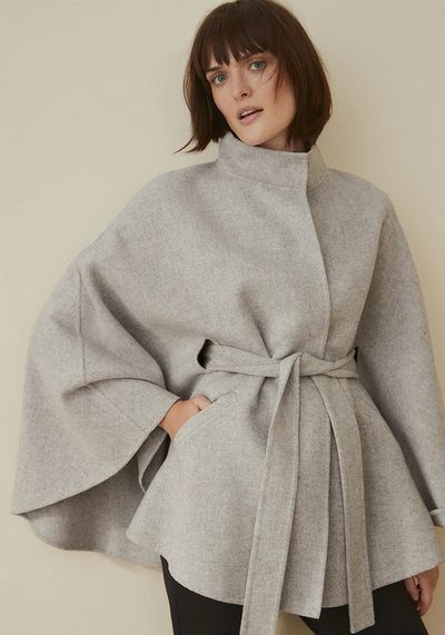 Double Face Wool Cape from The White Company