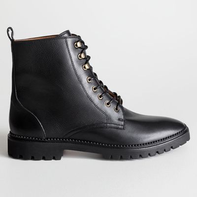 Lace-Up Leather Boots from & Other Stories