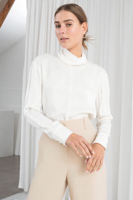 Satin Turtleneck Blouse from & Other Stories