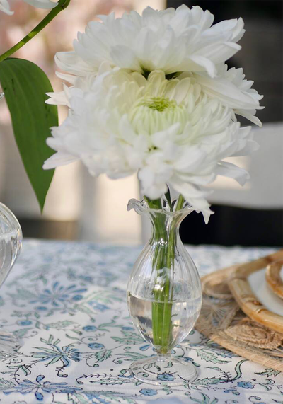 Fluted Glass Vases from Dress For Dinner Tablescapes