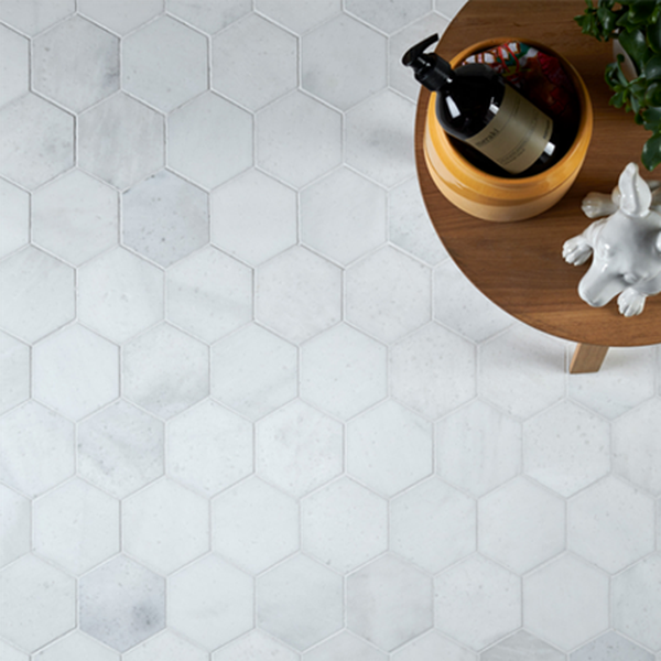 Aliseo Marble Honed Large Hexagon