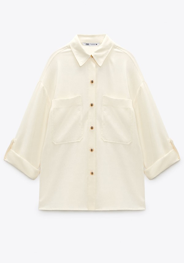 Shirt With Gold Buttons