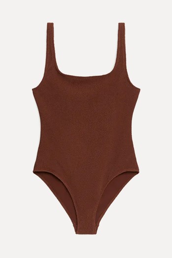 Crinkle Square Neck Swimsuit from ARKET