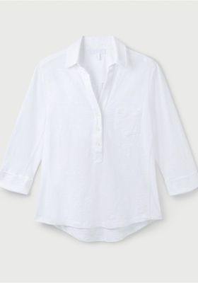 Organic-Cotton Slub Rib Jersey Shirt