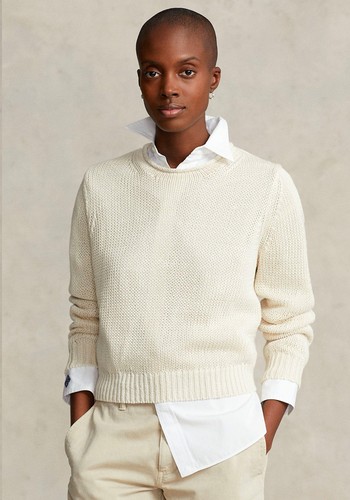 Linen-Cotton Rollneck Jumper