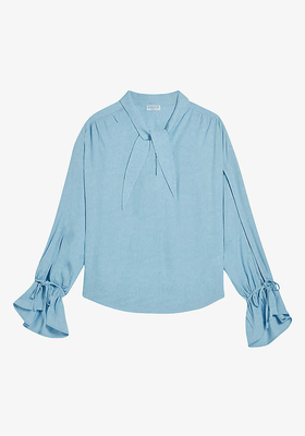 Woven Pussy Bow Blouse from Claudie Pierlot