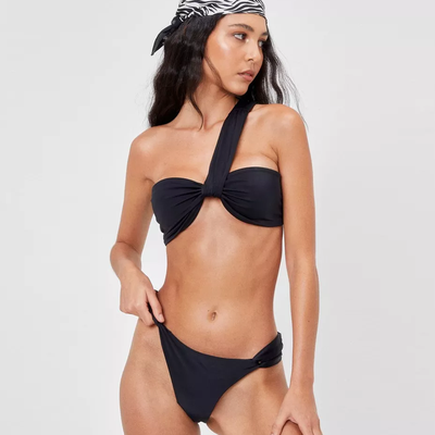 Get Twisted One Shoulder High-Leg Bikini Set, £28 (was £35) | Nasty Gal