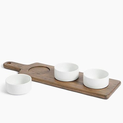 Ash Wood Oblong Dip Platter