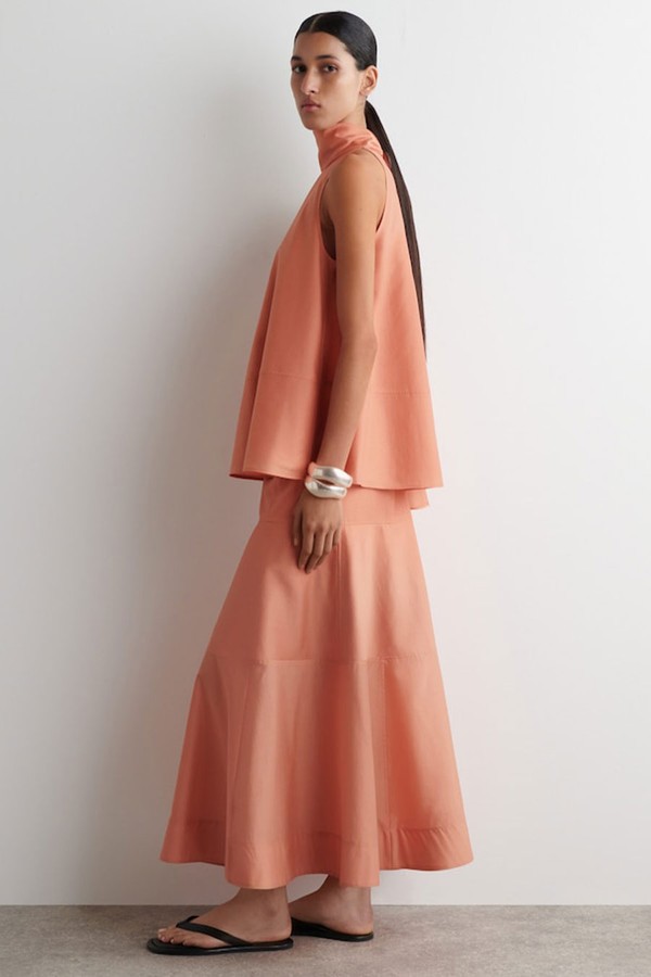 Panelled A-Line Midi Skirt from COS