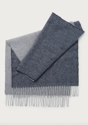 Men's Wool Herringbone Scarf