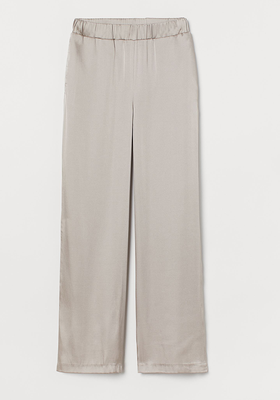 Wide Satin Trousers  from H&M