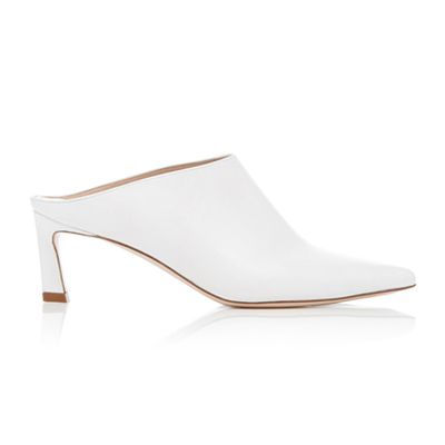 Mira Leather Pointed-Toe Mules from Stuart Weitzman