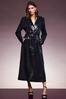 Sequin Belted Trench Coat, £236 (was £295)