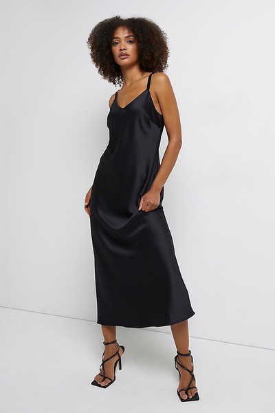 Satin Slip Midi Dress from River Island