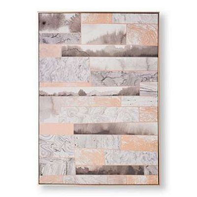 Rose Quartz Dimension Hand Painted Canvas from Graham & Brown