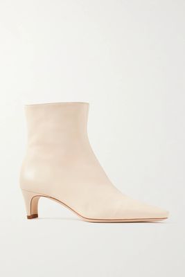 Wally Leather Ankle Boots from Staud 