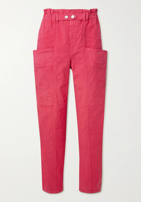 Enucie Cropped Linen-Blend Tapered Pants from Isabel Marant