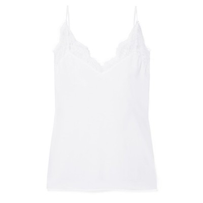 The Marisol Lace-Trimmed Gauze Camisole from Cami NYC