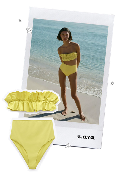 High Waist Bikini Bottoms from Zara