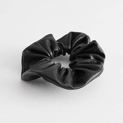 Smooth Leather Hair Scrunchie from & Other Stories