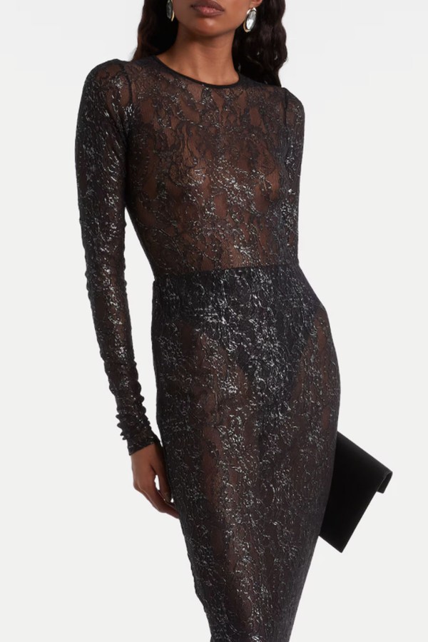 Floral Lace Bodysuit from  Wardrobe.NYC 