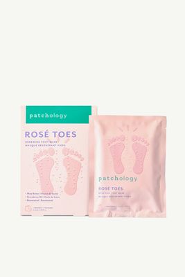 Rosé Toes Renewing Foot Mask from Patchology 