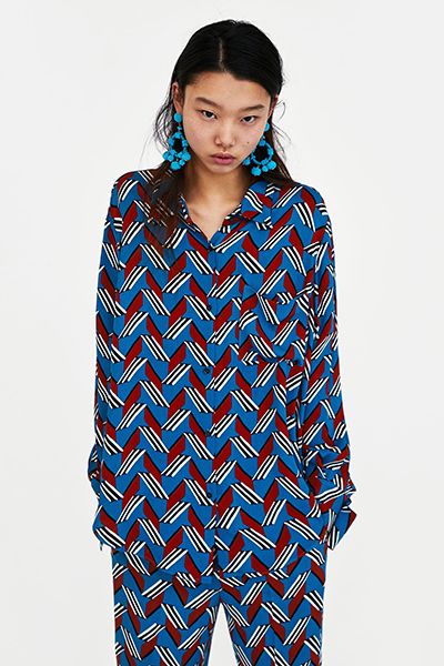 Geometric Print Shirt from Zara