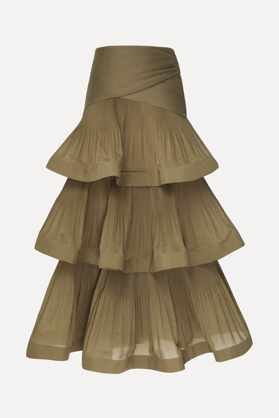 Pleated Tiered Skirt from Zimmermann