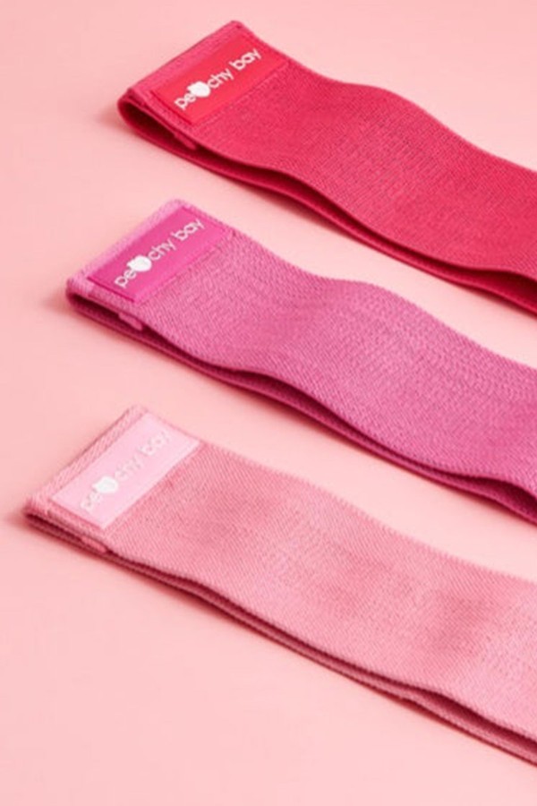 Fabric Resistance Bands With Bag from Peachy Bay