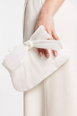 Ruched Bow Clutch Bag from True Decadence 