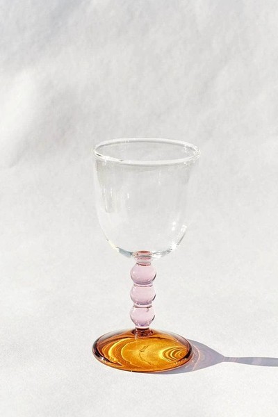 Hand Blown Circle Stem Wine Glass from Barton Croft