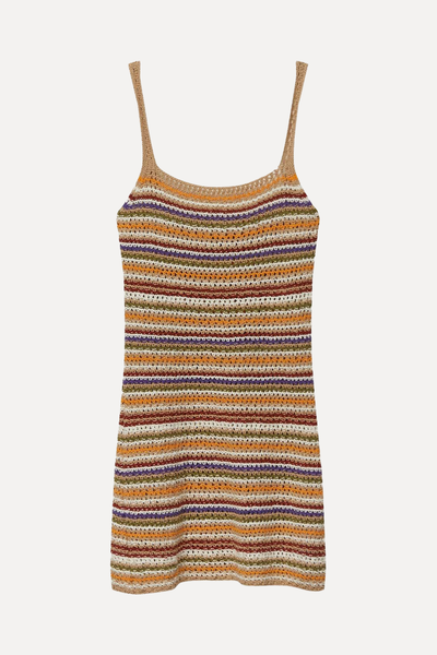 Short Strappy Crochet Dress from Pull&Bear