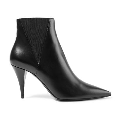Kiki Leather Ankle Boots from Saint Laurent