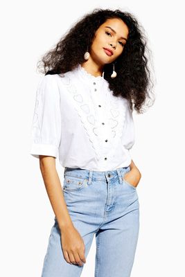 Ivory Broderie Shirt