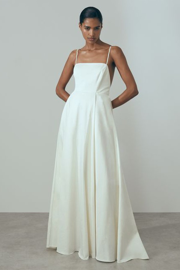 Daphne Open Back Bridal Maxi Dress
