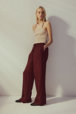 Linen-Blend Pull-On Trousers, £15.99 | H&M