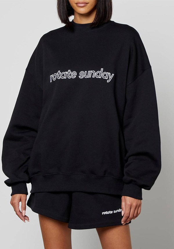 Iris Logo Organic Cotton-Jersey Sweatshirt from ROTATE Birger Christensen