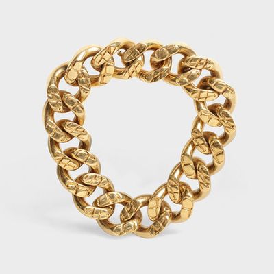 Animals Bracelet In Brass With Vintage Gold Finish from Celine