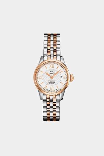 Le Locle Rose Gold Plated and Stainless Steel Automatic Ladies Watch from Tissot