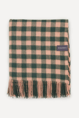 Gingham Lambswool Blanket from The Tartan Blanket Co